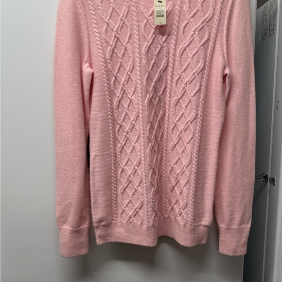 Talbots Sweaters - Talbots NWT Pink Cable Knit Women's Sweater